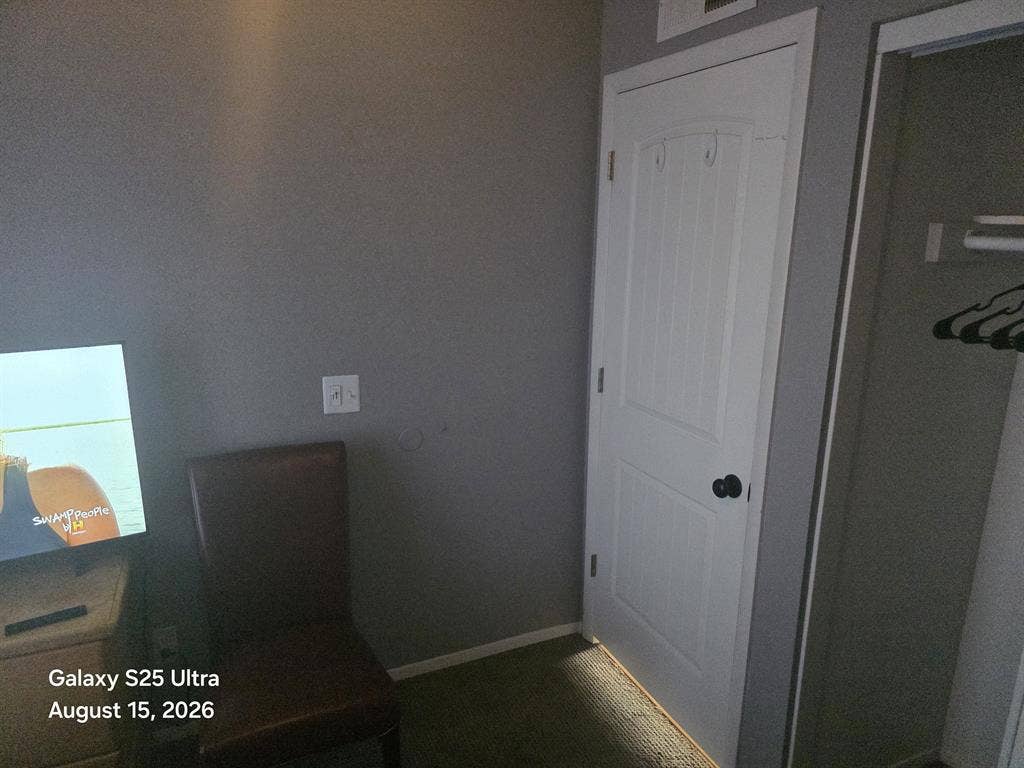 A furnished room.