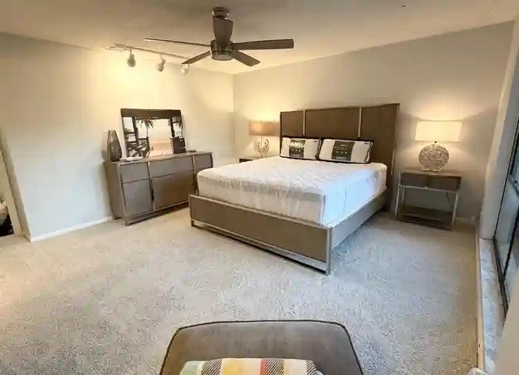 Master bedroom and walk-in closet