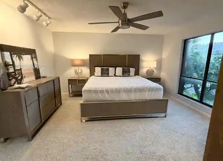 Master bedroom and walk-in closet