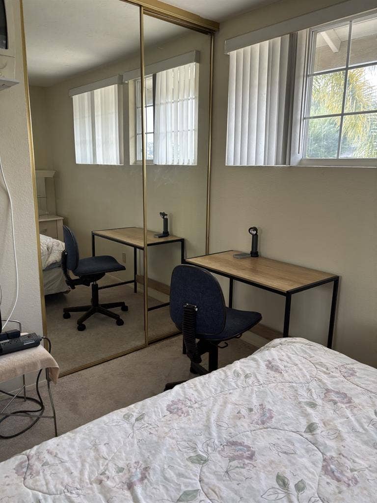 Furnished Bedroom for rent upstairs