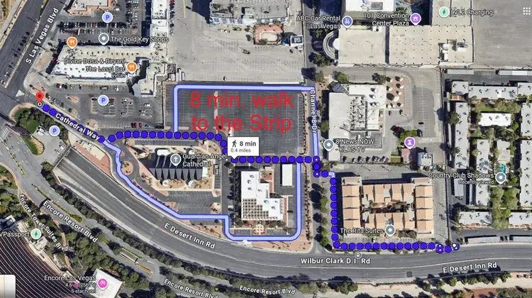 2-bed 1-bath - 7 min walk to Strip