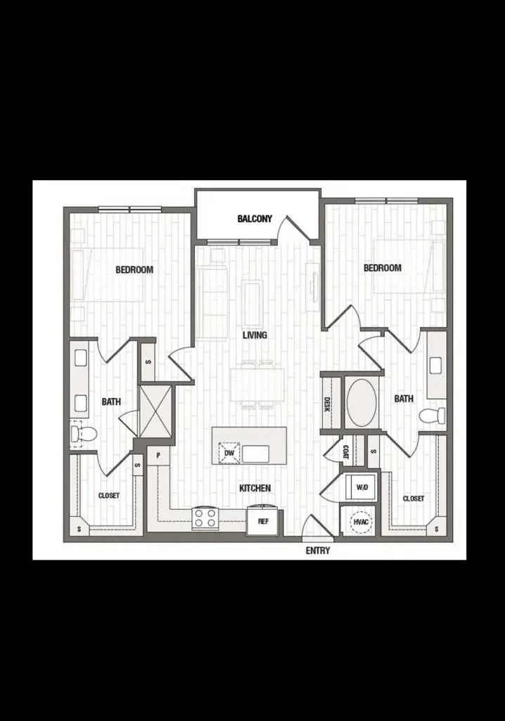 Large Bedroom with Walk In Closet