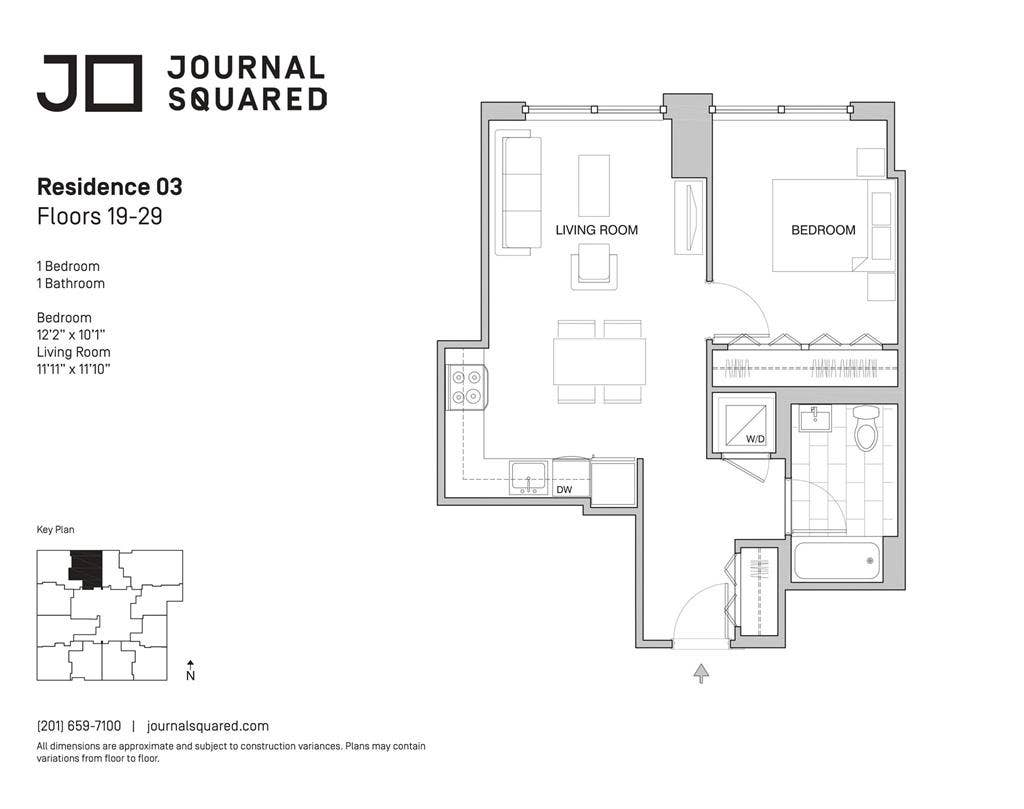 Luxury 1 Bed Apt at Journal Squared
