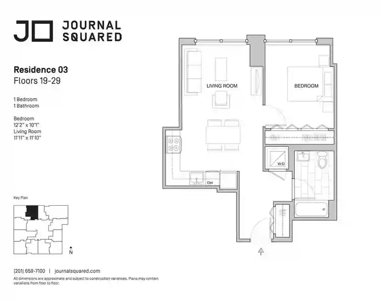 Luxury 1 Bed Apt at Journal Squared