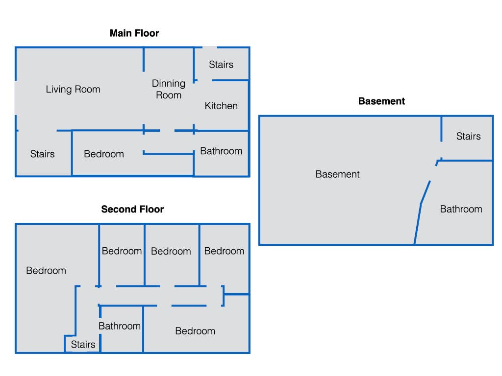 Great Room with Shared Common Areas