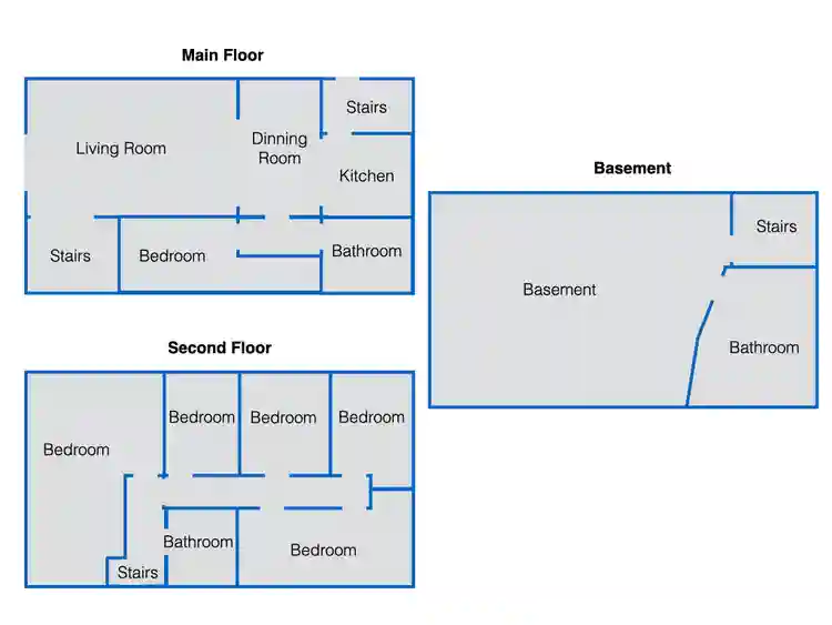 Great Room with Shared Common Areas