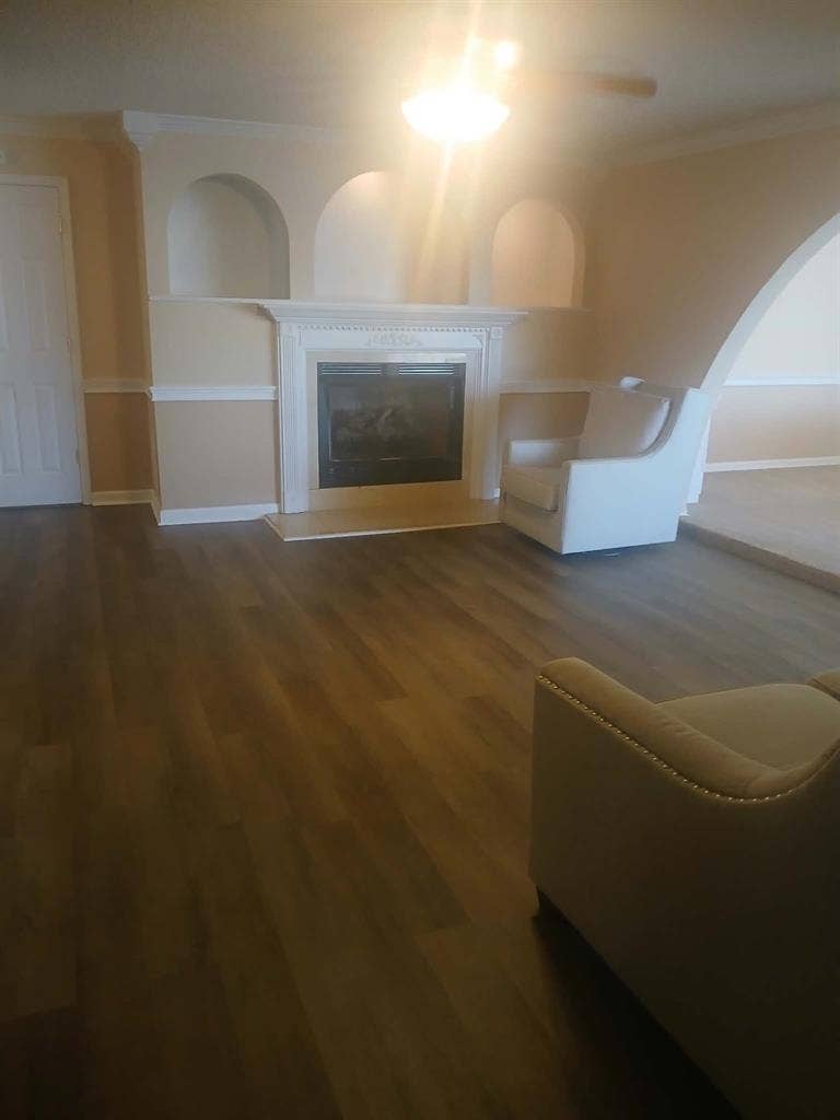 Private master suite on lake