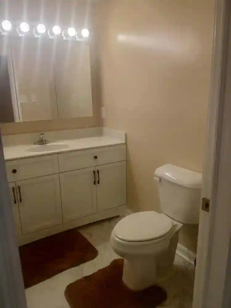 Private master suite on lake