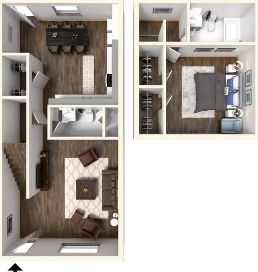 Lease Takeover: 1BD/1.5BA Townhome