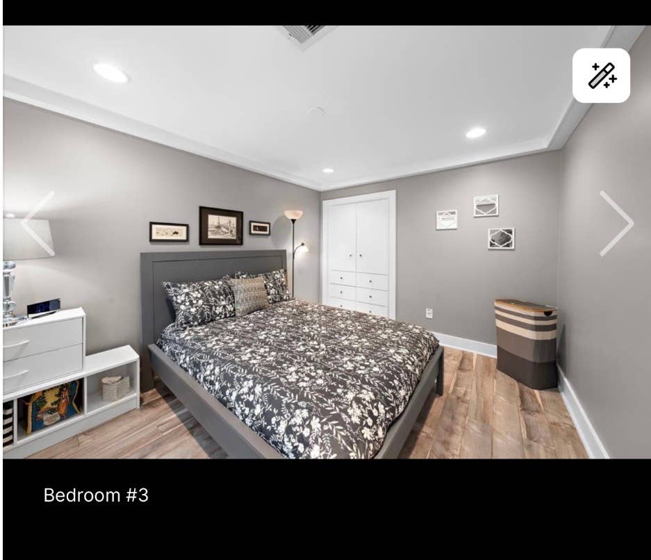 Master or guest bedroom available