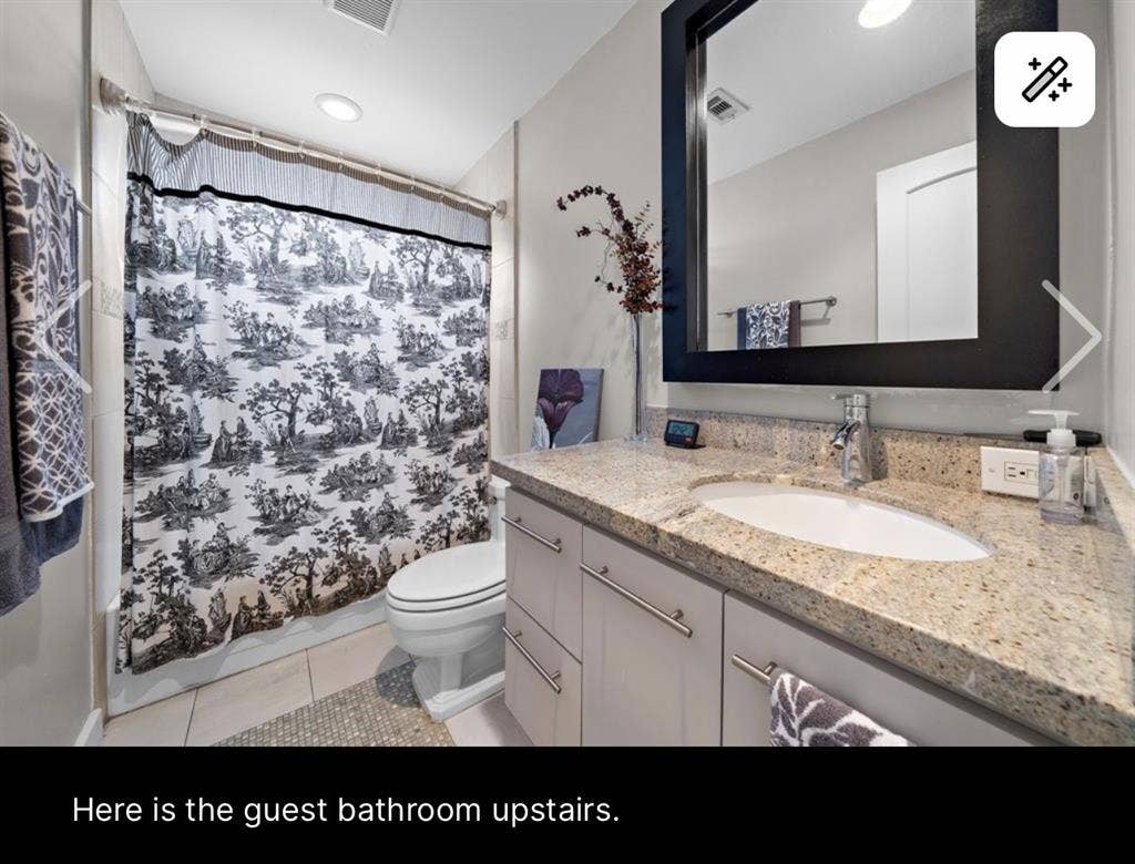 Master or guest bedroom available