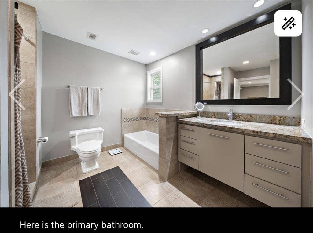 Master or guest bedroom available
