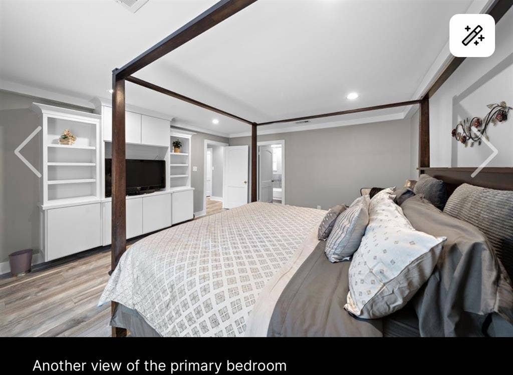 Master or guest bedroom available
