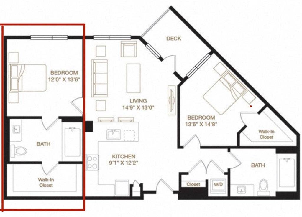 Lease Takeover - private bedroom