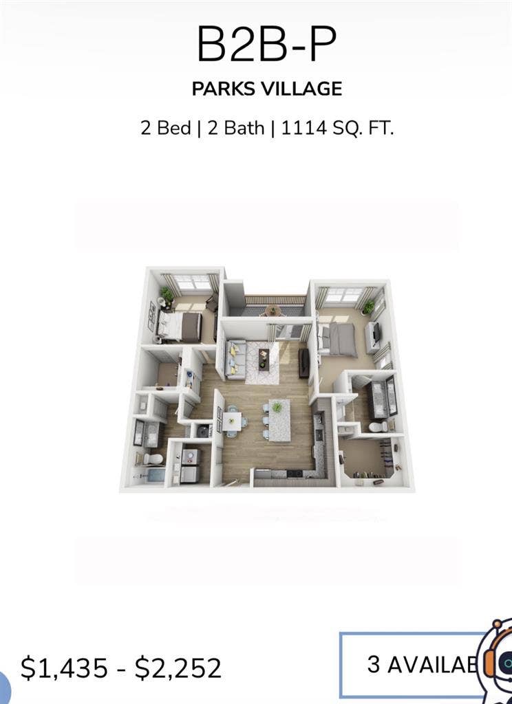 B2B-P at Bell Southpark Apts.