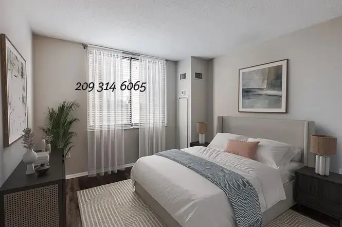 This 1-BR is fully furnished