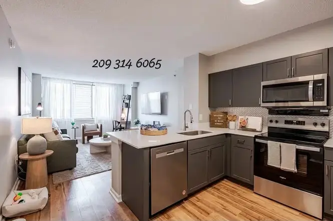 This 1-BR is fully furnished