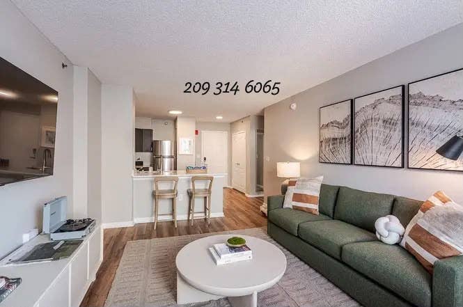 This 1-BR is fully furnished