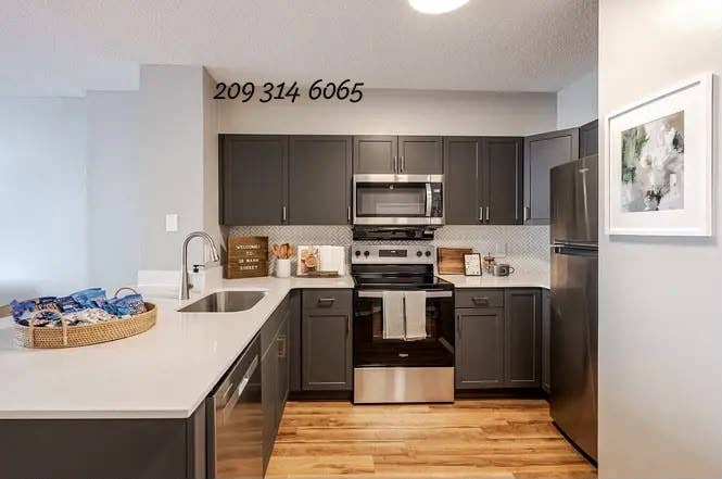 This 1-BR is fully furnished