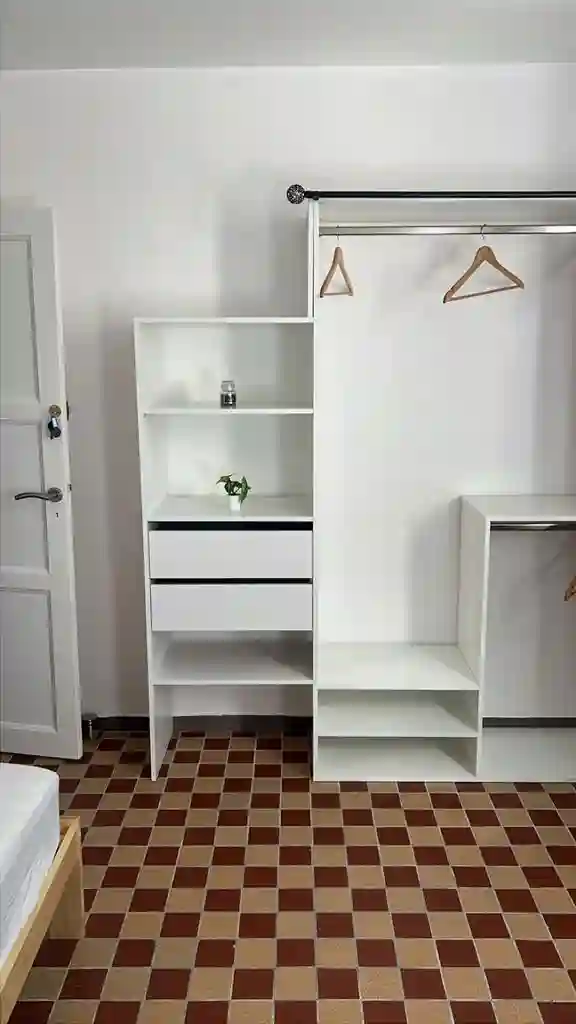 Colocation féminine, chambres