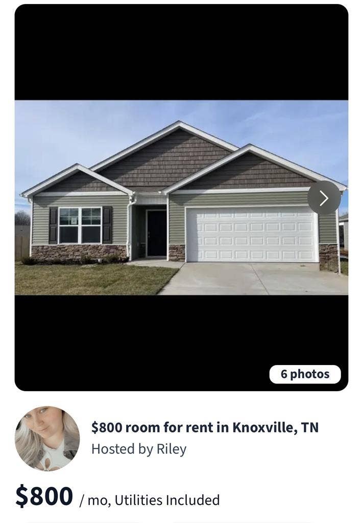 Private room for rent