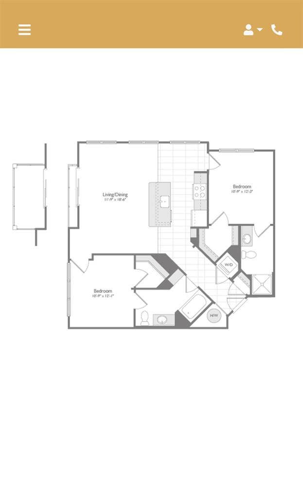 2 Beds 2 Baths - Apartment