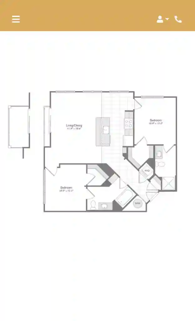 2 Beds 2 Baths - Apartment