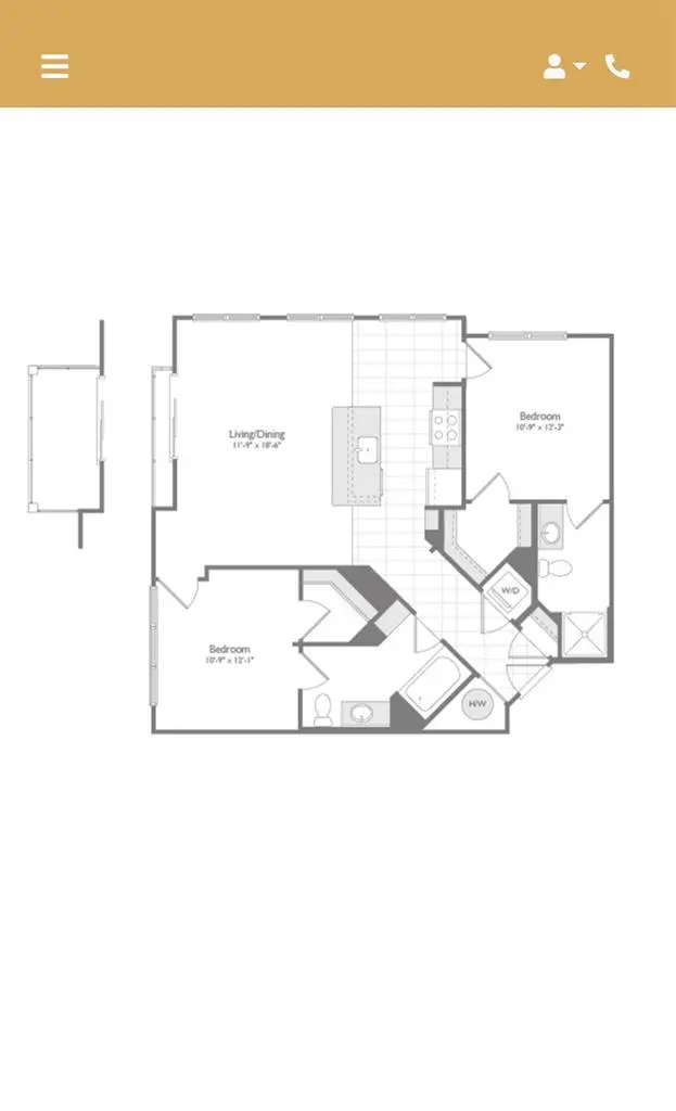 2 Beds 2 Baths - Apartment