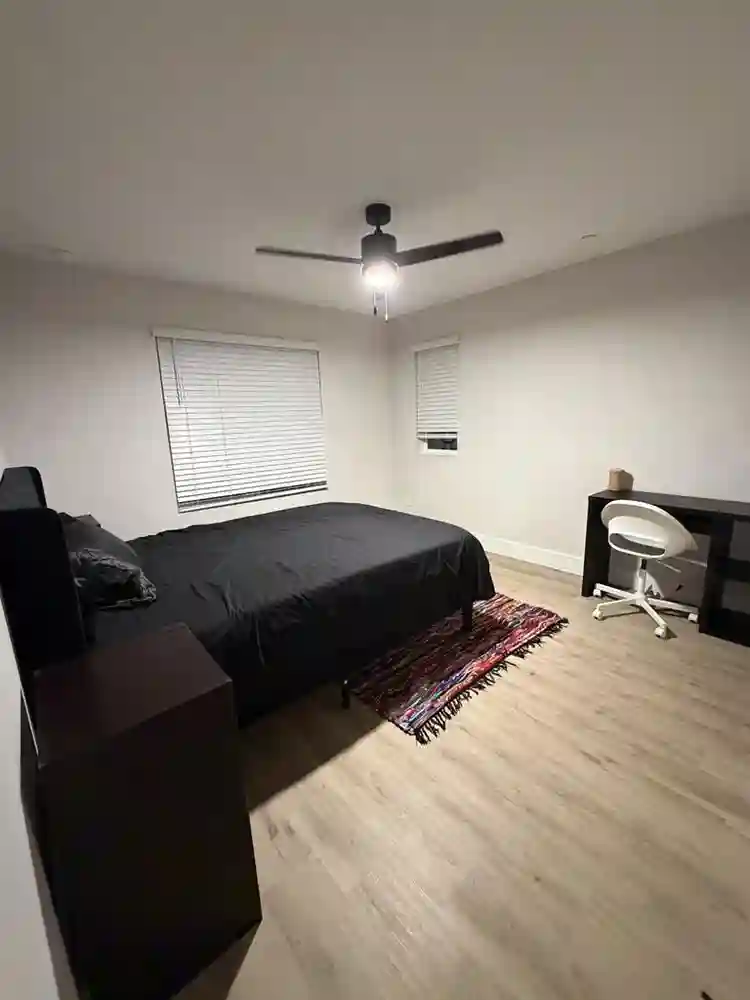 Fully furnished bedroom and bath