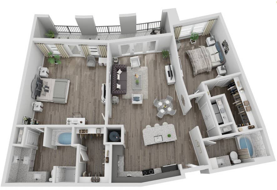 2-Bed, 2-Bath Apt in Raleigh, NC 