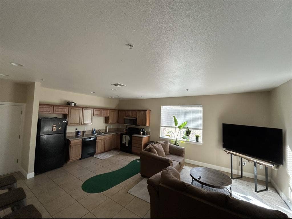 Master Bedroom and bath + garage