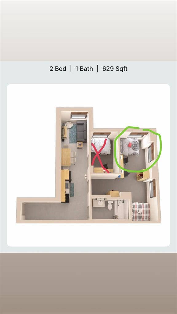 Lease takeover, shared room