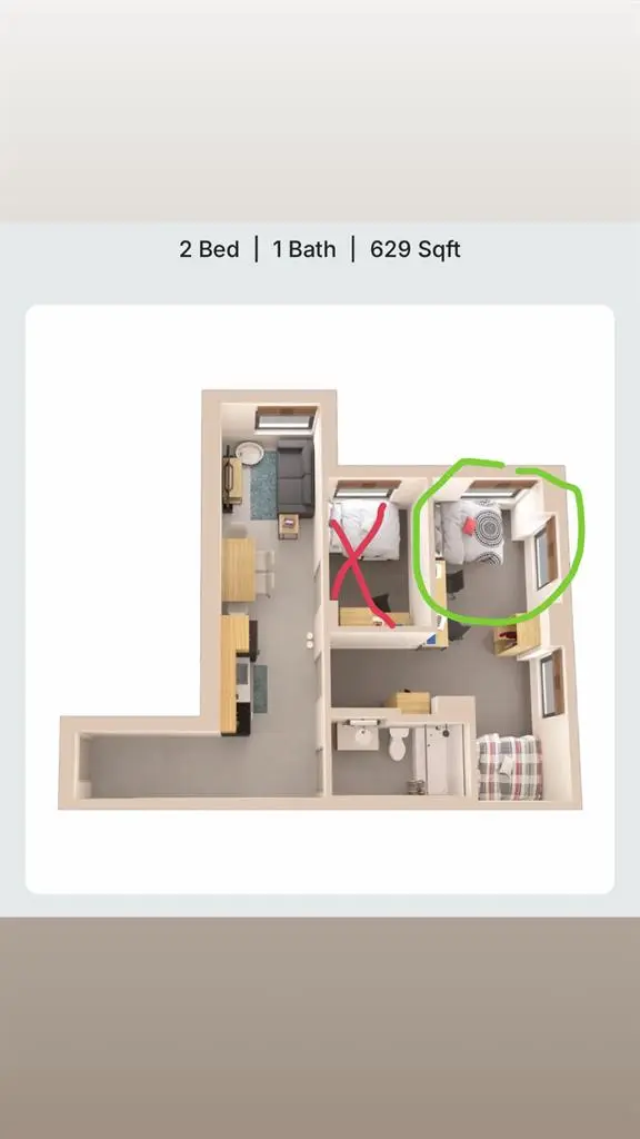 Lease takeover, shared room