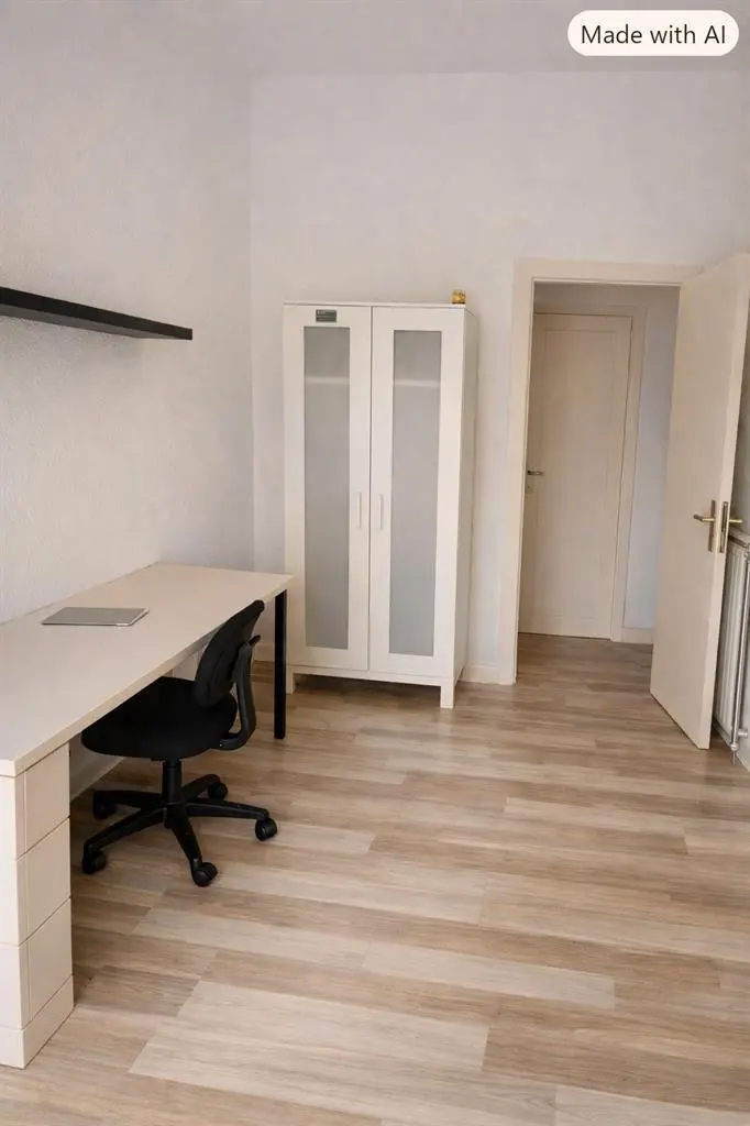 Habitación luminosa y acogedora