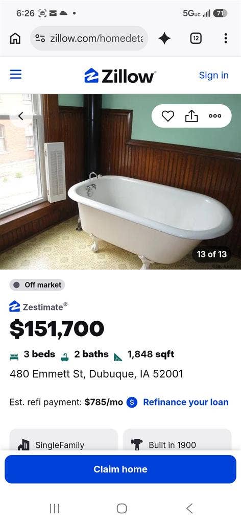 3 bed house