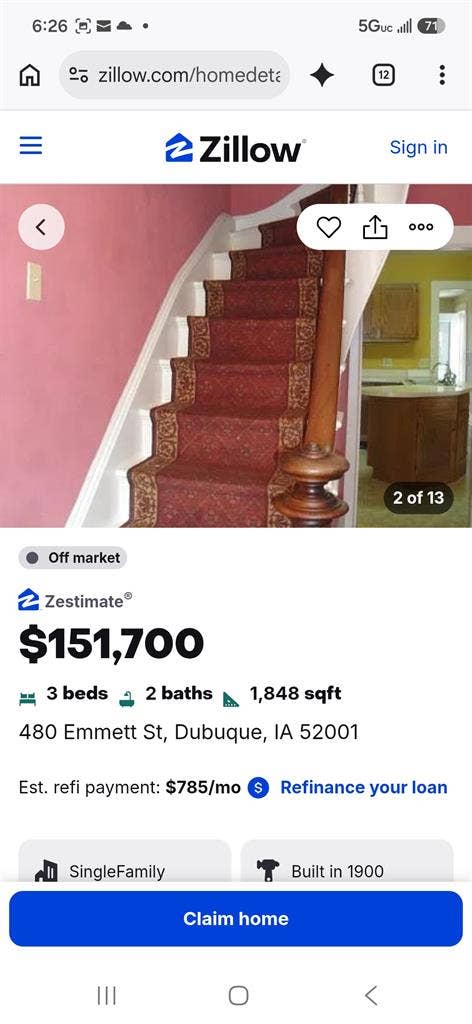 3 bed house