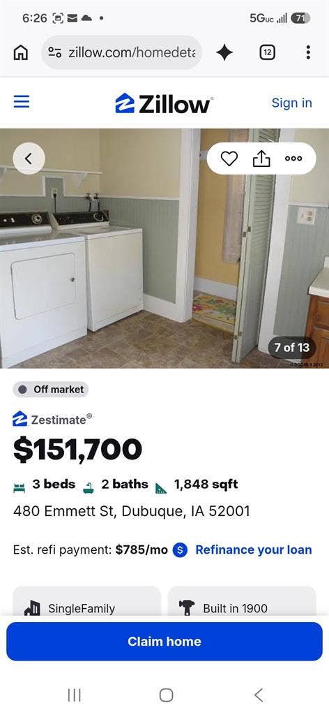 3 bed house