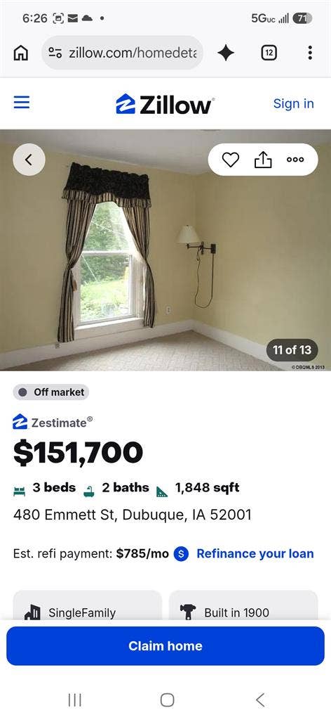 3 bed house