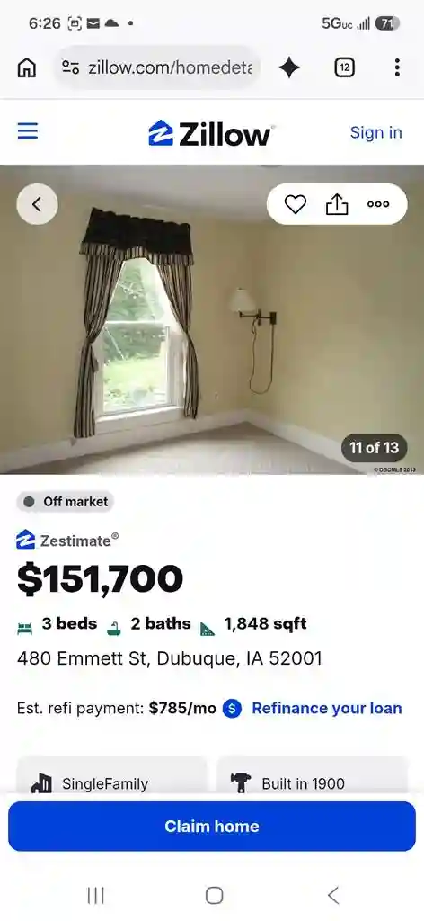 3 bed house