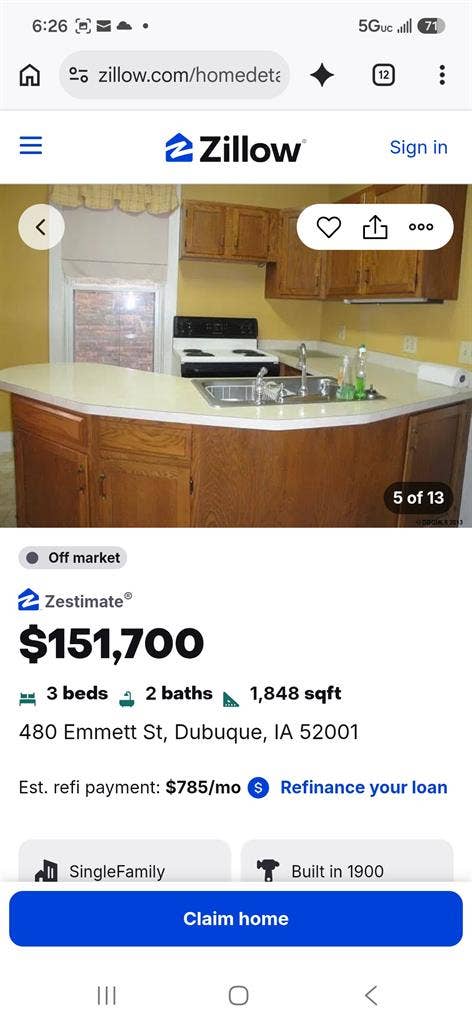 3 bed house