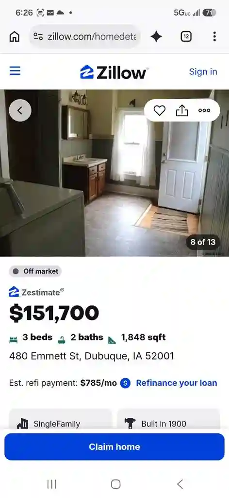 3 bed house
