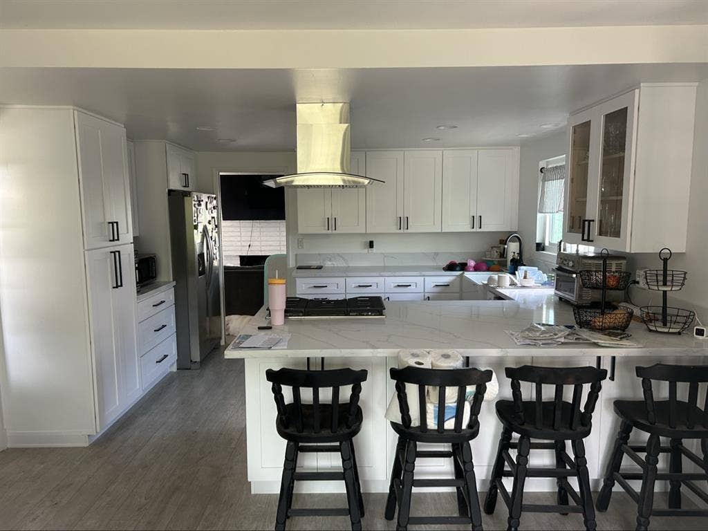 Single story 4 bedroom home.