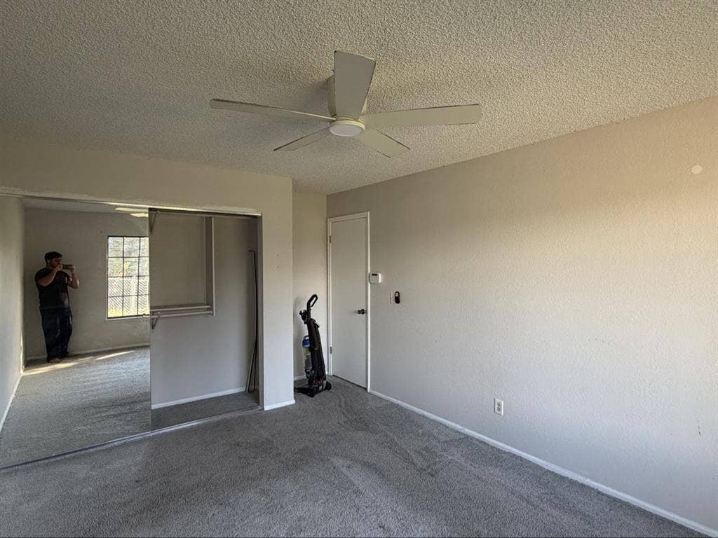 Master bedroom with bathroom