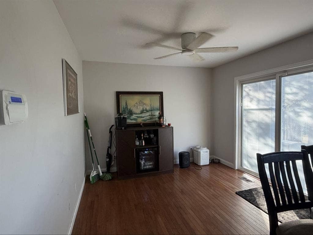 Master bedroom with bathroom