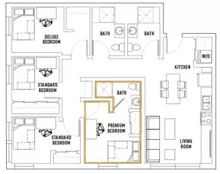 4B/3BA Lease Takeover Campus Edge