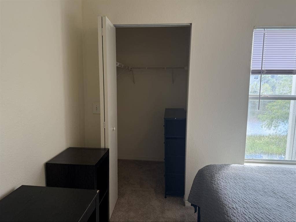 3rd bedroom with a shared bathroom