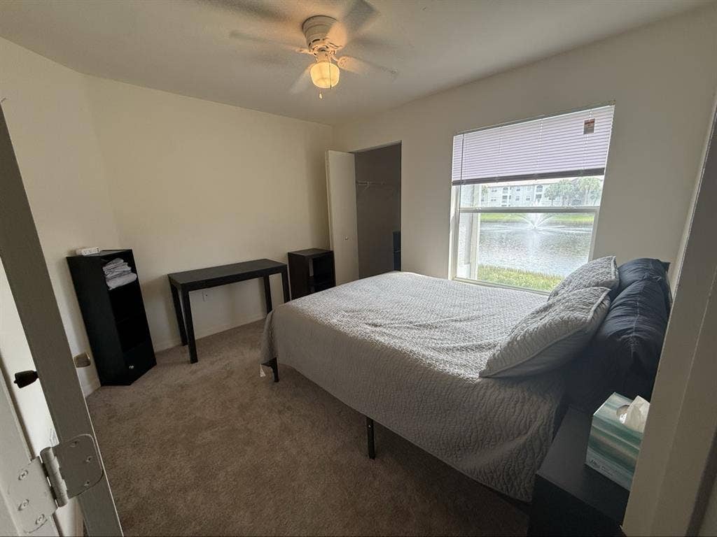 3rd bedroom with a shared bathroom