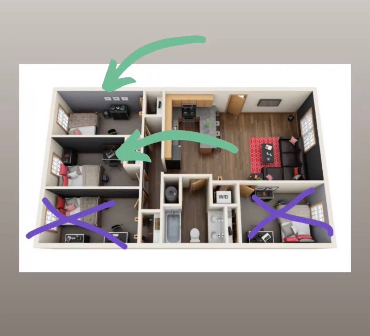 Looking for two roommates