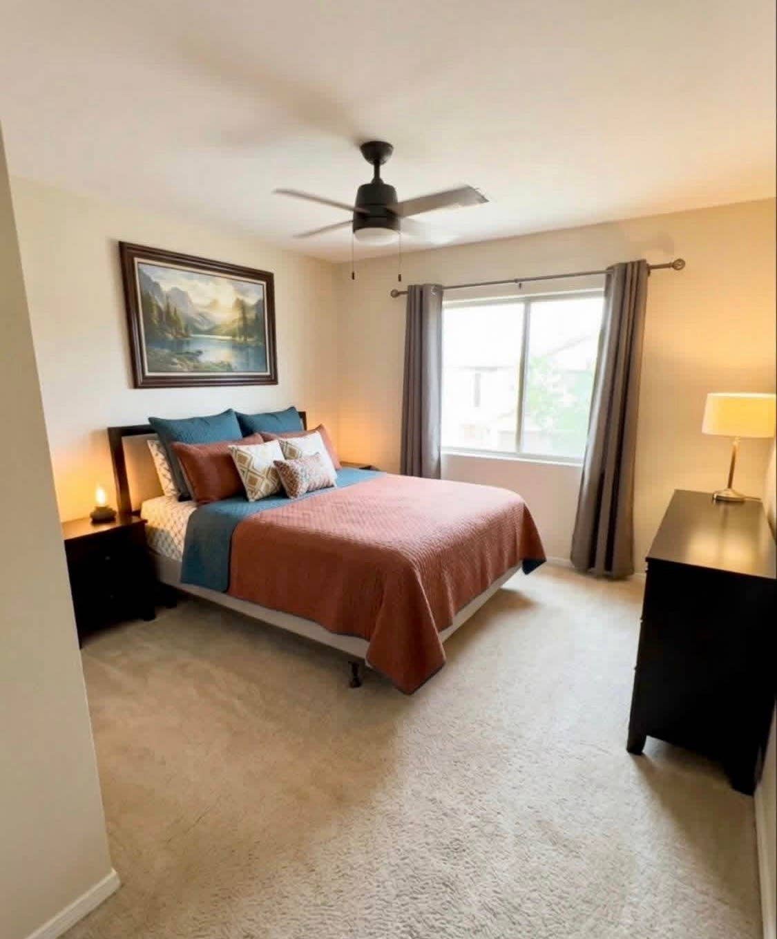 Furnished room for rent, quiet home