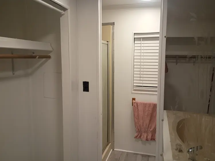Master bedroom and private bathroom